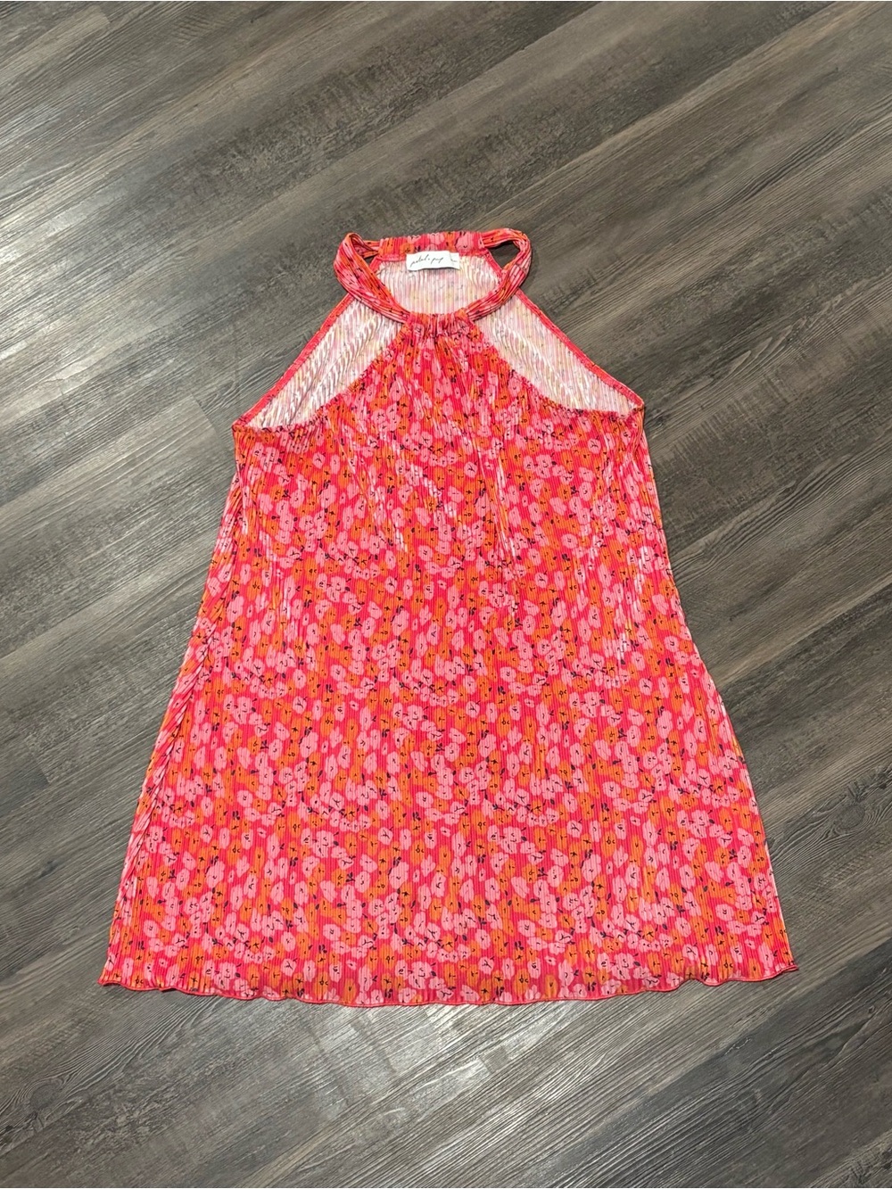 Petal & Pup Pink Floral Halter Dress